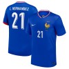 Maglia ufficiale Francia L. Hernandez 21 Casa Euro 2024 per Uomo